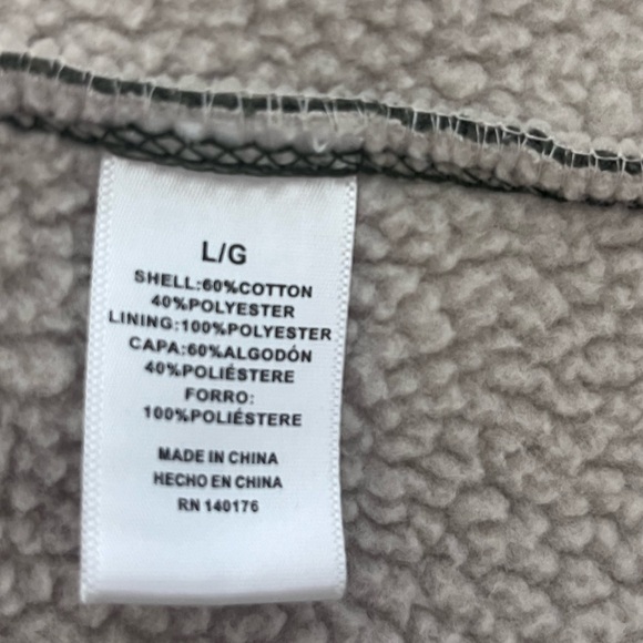 Jeremiah And Sons Green Thermal Lined Sweater Pullover Mens Size Large NWOT - Picture 5 of 5